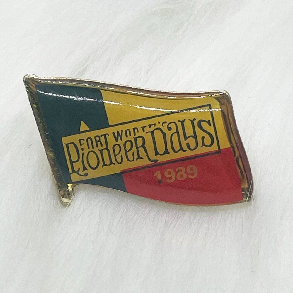 🔮‎ 5/$25 Vintage Fort Worth Texas Pioneer Days 1989 Pin